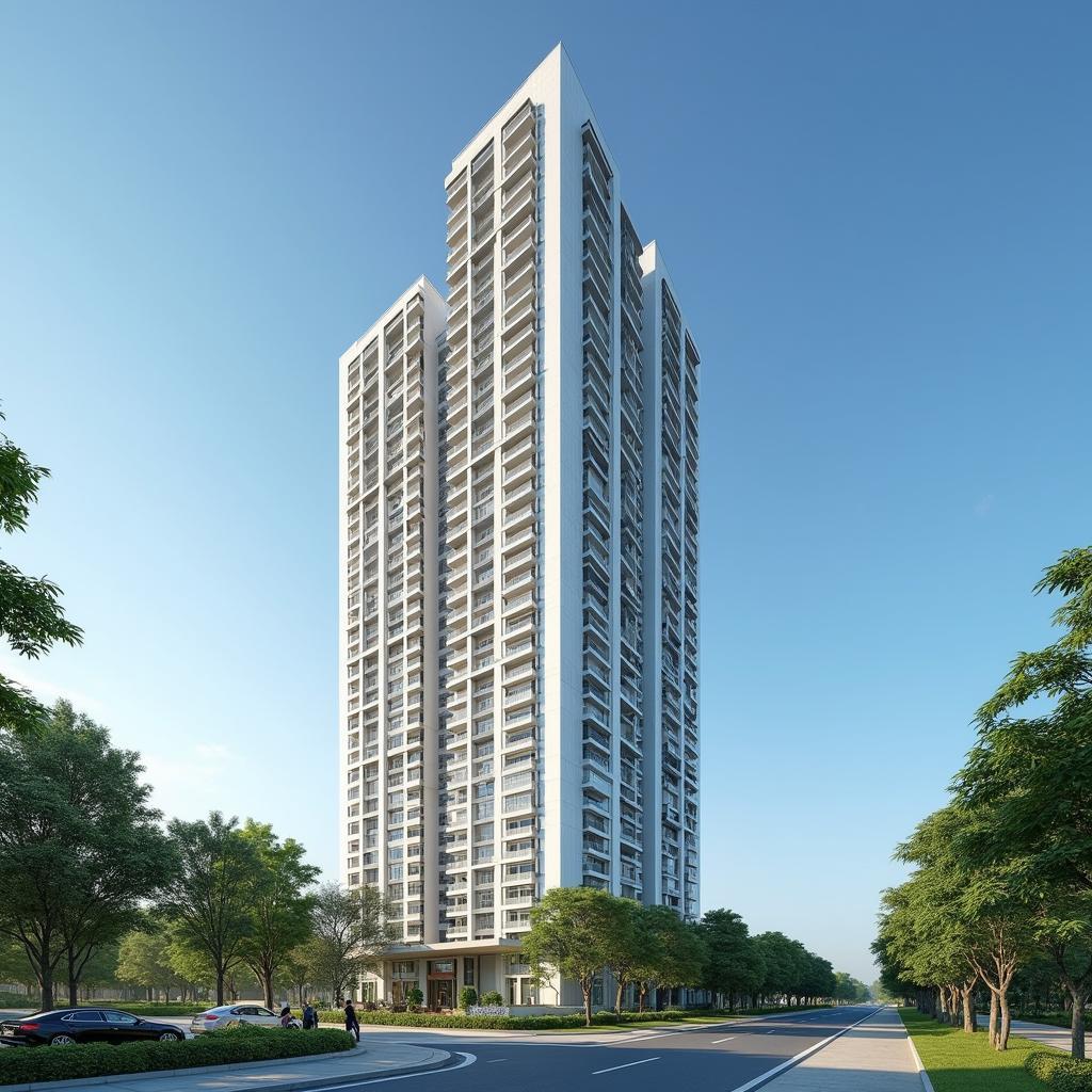 Toàn cảnh Chung cư Xuân Mai Thanh Hóa hiện đại với thiết kế cao tầng nổi bật tại trung tâm thành phố