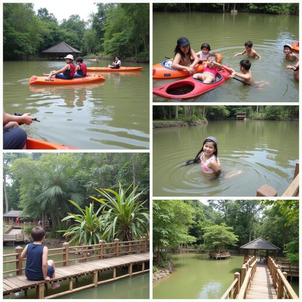 Các hoạt động vui chơi giải trí đa dạng tại khu du lịch sinh thái Hồ Yên Mỹ