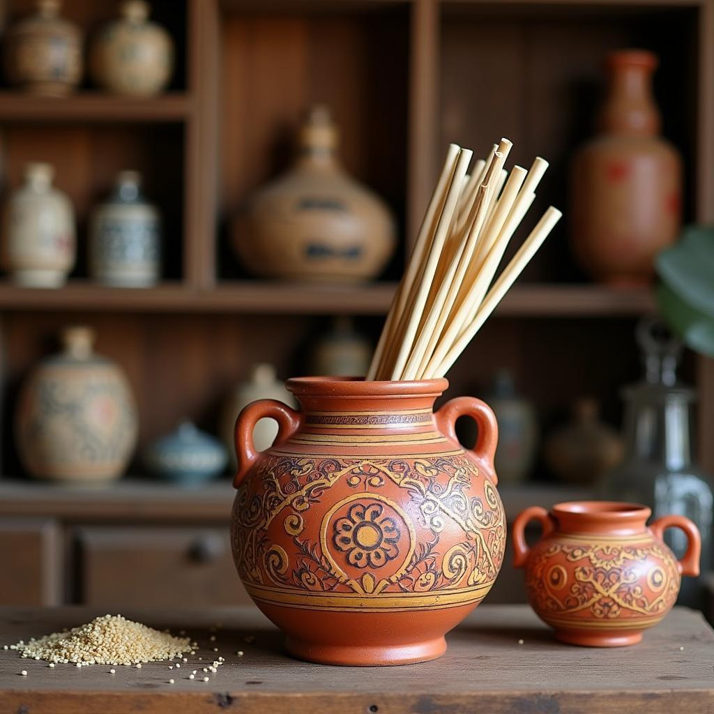 ché rượu cần Pù Luông cao cấp được ủ lâu năm với hương vị thơm ngon đặc biệt