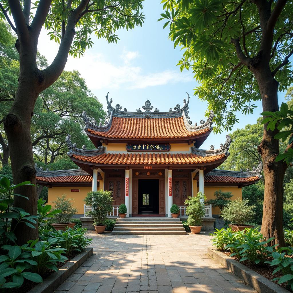 Không gian thanh tịnh và yên bình tại Đền Chín Giếng, Thanh Hóa