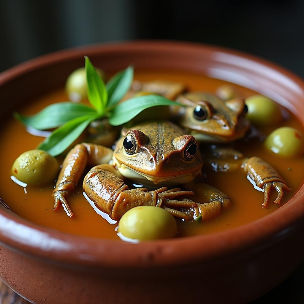 Ếch om măng Thanh Hóa món ăn dân dã đậm đà hương vị quê hương