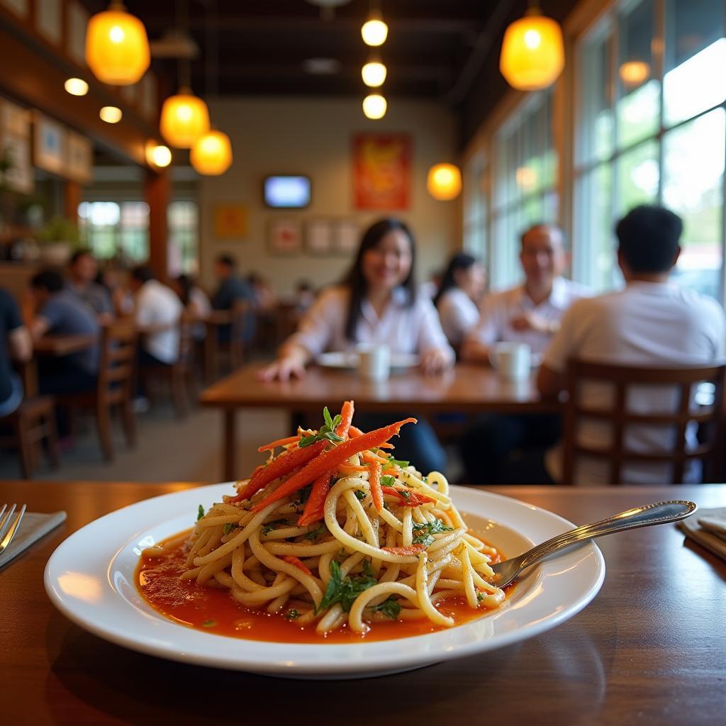 Ếch om măng Thanh Hóa được phục vụ trong nhà hàng địa phương