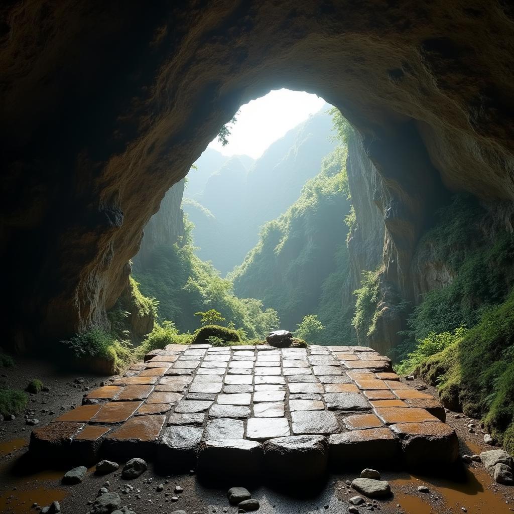 Bàn Cờ Tiên trong Hang Bàn Bù Thạch Thành