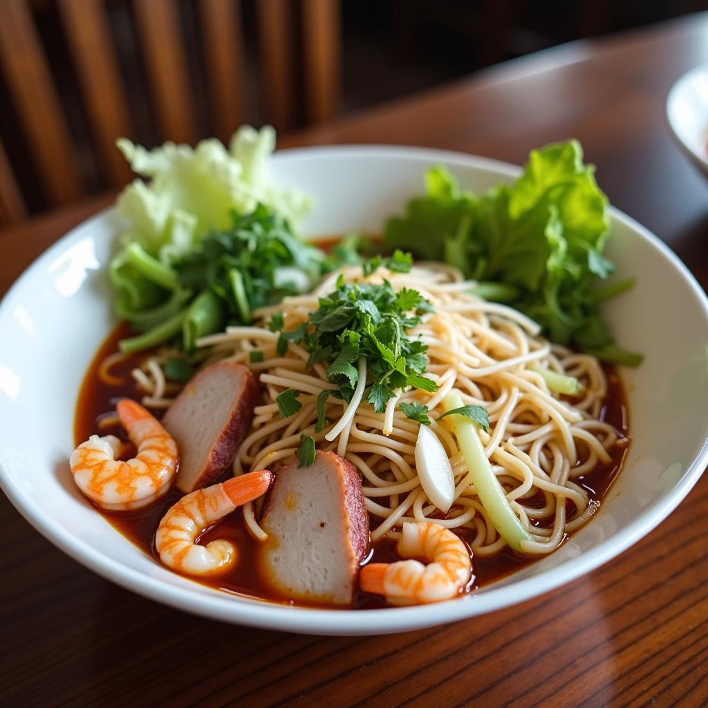 Hủ tiếu mắm nêm Thanh Hóa đặc biệt thơm ngon hấp dẫn