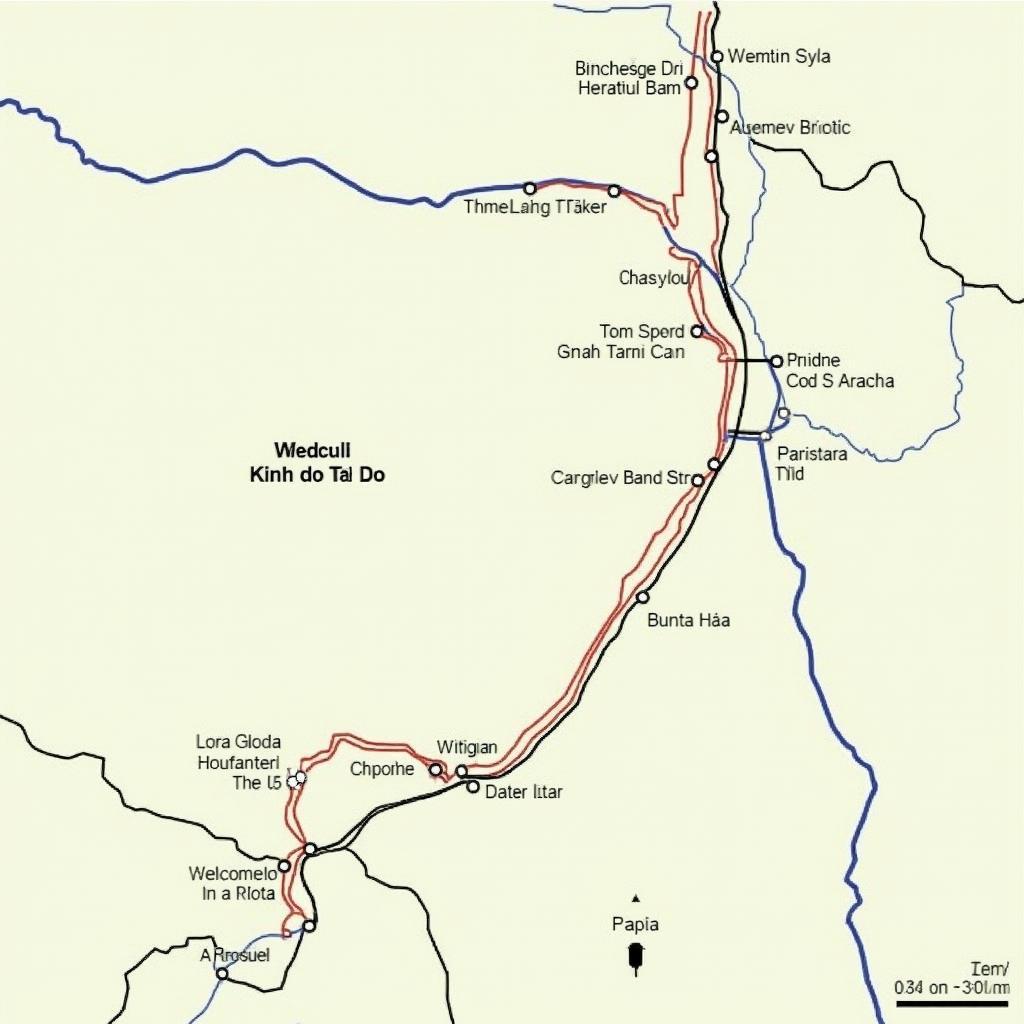 Bản đồ đường đi chi tiết đến Kinh đô Tây Đô từ thành phố Thanh Hóa