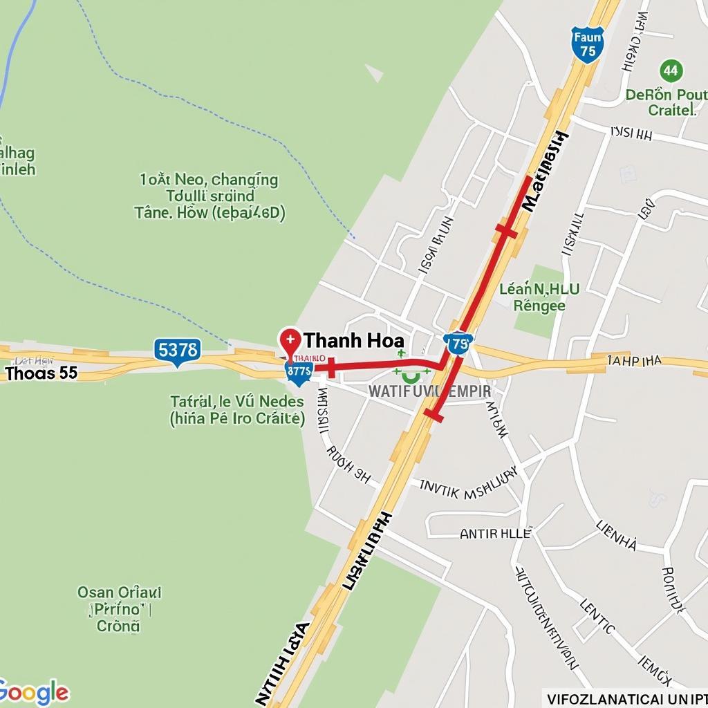 Đường đi đến Đền thờ Lê Văn Hưu từ Thành phố Thanh Hóa, bản đồ chỉ dẫn chi tiết