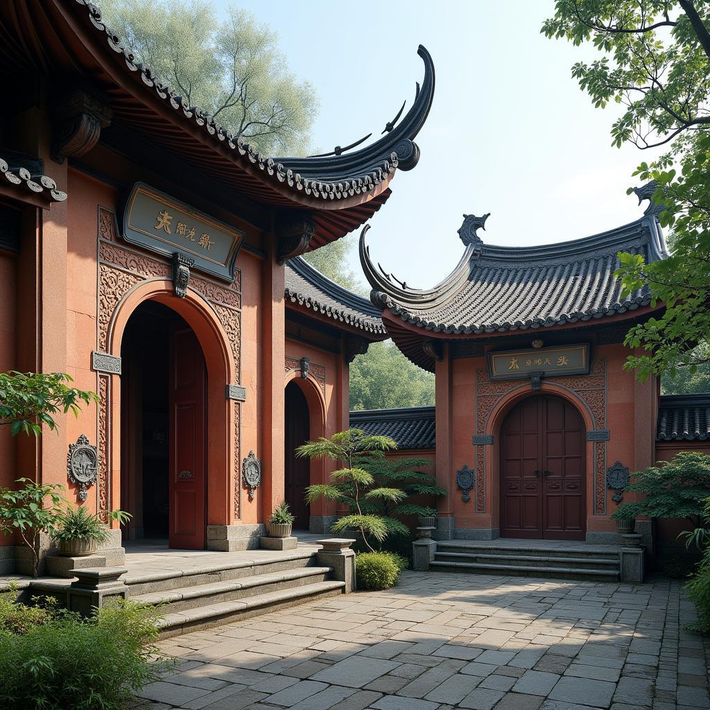 Kiến trúc cổ kính của Đền thờ Lê Văn Hưu, Thiệu Hóa, Thanh Hóa